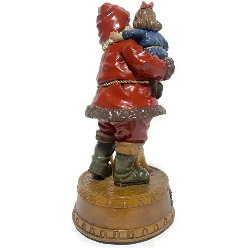 Home for the Holidays Visions of Santa 1898 Resin Santa Musical Figure 10